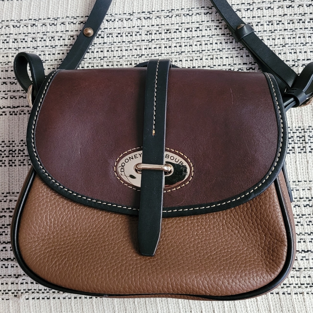 Dooney & Bourke Brown Leather Cross Body Bag